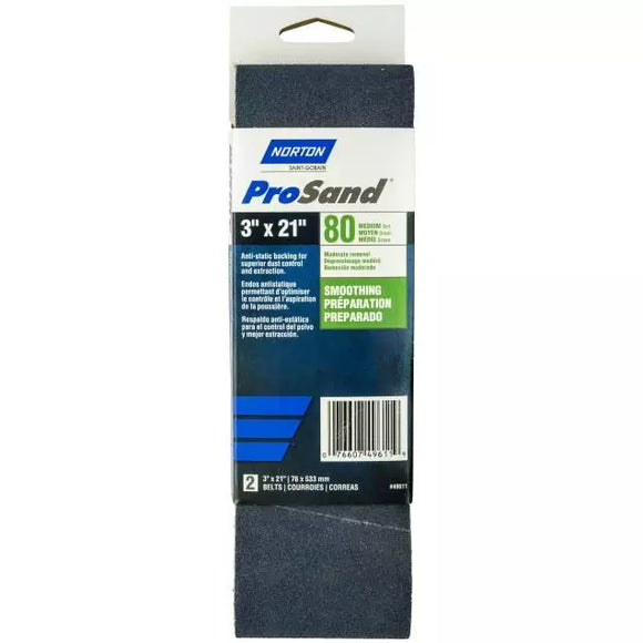 Norton ProSand R811/R816/R831 ZA Coarse Grit Cloth Portable Belt
