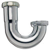 Sink Trap J-Bend, With Clean Out, Chrome-Plated, 1-1/4 x 1-1/4-In.
