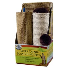 Super Catnip Scratching Post, Carpet/Sisal, 20-In.