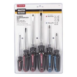 Screwdriver Set, Soft-Grip, 6-Pc.