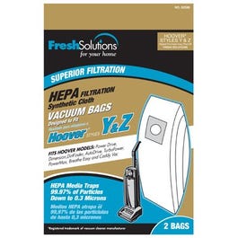 Vacuum Cleaner Bags, Y & Z Style, 2-Pk.