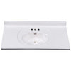 Vanity Top, Lustergloss, Solid White, 49-In. x 19-In.