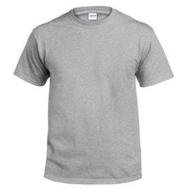 T-Shirt, Short-Sleeve, Safety Grey Cotton, XL