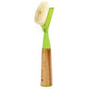 Dish Brush, Soap-Dispensing, Green Bamboo