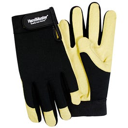 Work Gloves, Pigskin Palm, Medium