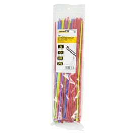 Standard Duty Cable Tie, Assorted Colors, 14-In., 100-Pk.