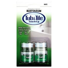 Touch Up Tub/Tile Kit, 2-Part, White