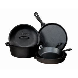 Seasoned Cast-Iron Cookware, 5-Pc. Set