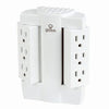 Swivel Tap Surge Protector, 6-Outlet, White