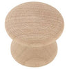 Wood Cabinet Knob, 1-In. Round