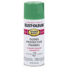 Stops Rust Enamel Spray Paint, Gloss Modern Mint, 12-oz.