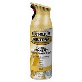 Universal Metallic Spray Paint, Hammered Gold, 12-oz.