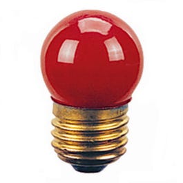 Utility Light Bulb, Red, 7.5-Watts