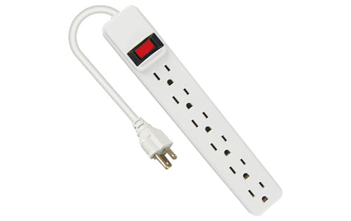 Kab Enterprise 6-Outlets Extra-Long Cord Power Strip