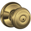 Schlage Georgian Antique Brass Bed & Bath Door Knob