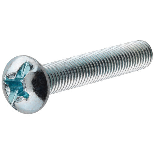 Hillman Zinc Round Head Combination Machine Screw #8-32 x-3/8