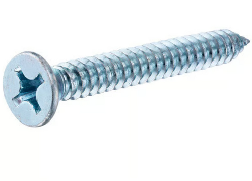 Hillman Zinc Flat Head Phillips Sheet Metal Screw #12 x 1-1/4