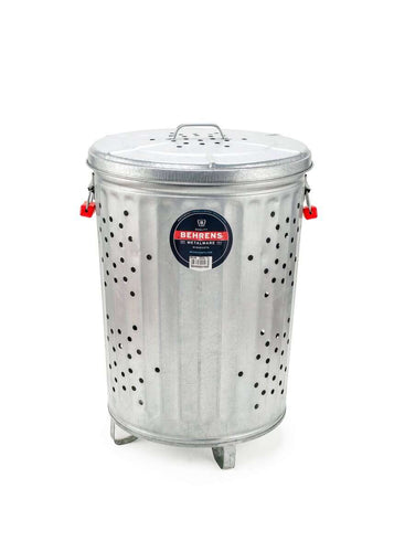 Behrens 20 Gallon Galvanized Steel Outdoor Compost Can with Lid