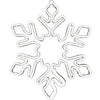 LED Christmas Window Decoration, Neon Flex Snowflake, 18-In.