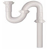 Drain S-Trap, White Plastic, 1.25 x 20.5-In.