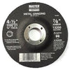 Arbor Metal Depressed Center Grinding Wheel, 4.5 x 0.25 x 7/8-In.