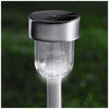 Brushed Stainless-Steel Stake Solar Pathway Light