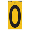 Address Number, Reflective Yellow & Black, 5-In., 0