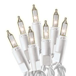 Christmas String to String Light Set, Clear/White Wire, 100-Ct.