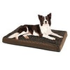 Dog Bed, Orthopedic Egg-Crate Cushion, Brown Fabric, 27 x 36 x3-In.