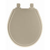 Mayfair Round Molded Wood Toilet Seat, Whisper-Close(TM) Easy-Clean & Change(TM) Hinge, STA-TITE(TM), Bone