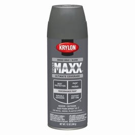 CoverMaxx Spray Paint & Primer, Gloss, Smoke Gray, 12-oz.