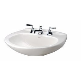 Alto IV Lavatory Pedestal Sink Basin, White, 20-1/2 x 12-3/8-In.