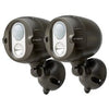 Net Bright  Wireless LED Spotlight, Motion Sensing, Brown, 200-Lumens, 2-Pk.