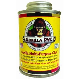 Multi-Purpose Plastic Pipe PVC Glue, 4-oz.
