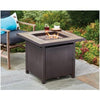 Gas Fire Pit Table, Faux Wood Top, 30-In. Square