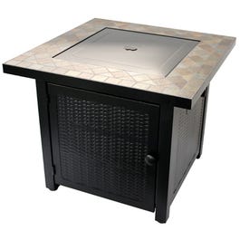 Gas Fire Pit Table, Slate Tile Top, 30-In. Square