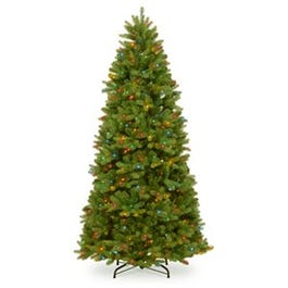 Artificial Pre-Lit Christmas Tree, Newberry Spruce, 750 Multi Lights, 7.5-Ft.