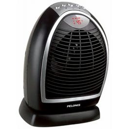 Digital Fan Heater, Oscillating, 600/900/1500-Watt