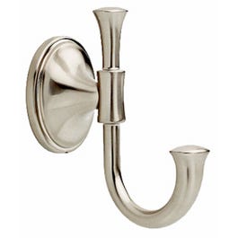 Carson Robe Hook, Satin Nickel