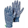 Nitrile Work Gloves, Textured, Indigo, Women's S