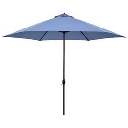 Deluxe Patio market Umbrella, Sapphire Blue Fabric/Aluminum Pole, 11-Ft.