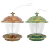 Gilded Chalet Bird Feeder, Resin, Burgundy or Green