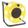 Cord Storage Reel, 4 Outlets, Resettable 15A Circuit Breaker