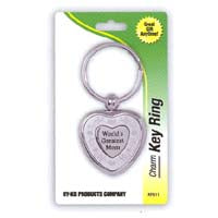 Hy-ko Products Key Chain, World's Greatest Mom, Silver