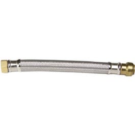 Push-On Water Heater Hose, 3/4 x 3/4 FIP x 18-In.