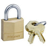 3/4-In. Solid-Brass Keyed-Alike Padlock