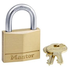 1-9/16-In. Solid-Brass Keyed Padlock