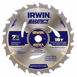 Marathon Circular Saw Blade, Carbide-Tipped, 18T, 7-1/4-In.