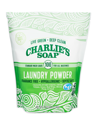 Charlie's Soap Natural Powder Laundry Detergent 2.64 lbs