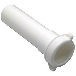 Lavatory/Kitchen Drain Extension Tube, White Plastic, 6-In.